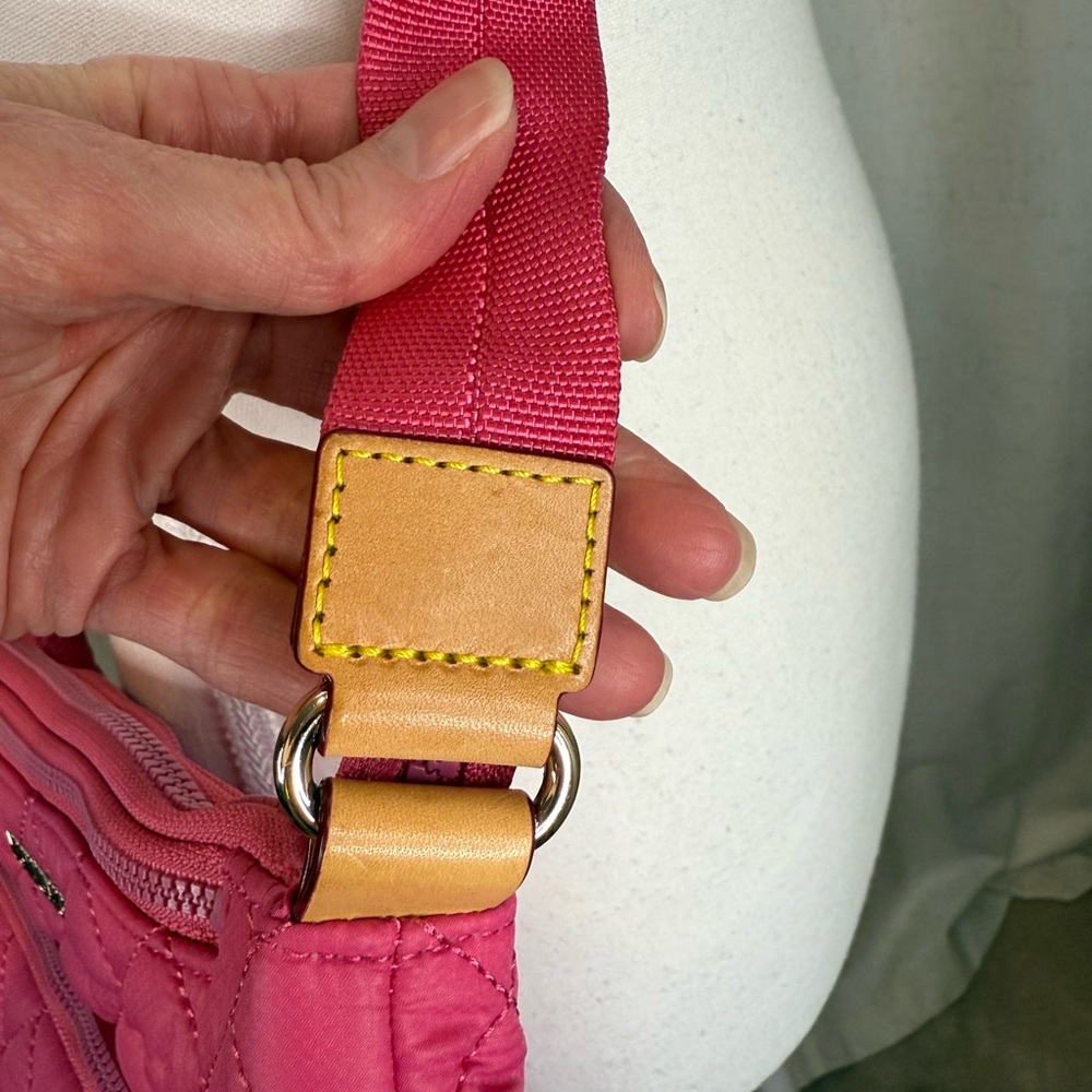 MZ Wallace Zinnia Pink Quilted Metro Scout Deluxe Crossbody Bag Gold Hardware - Picture 5 of 13